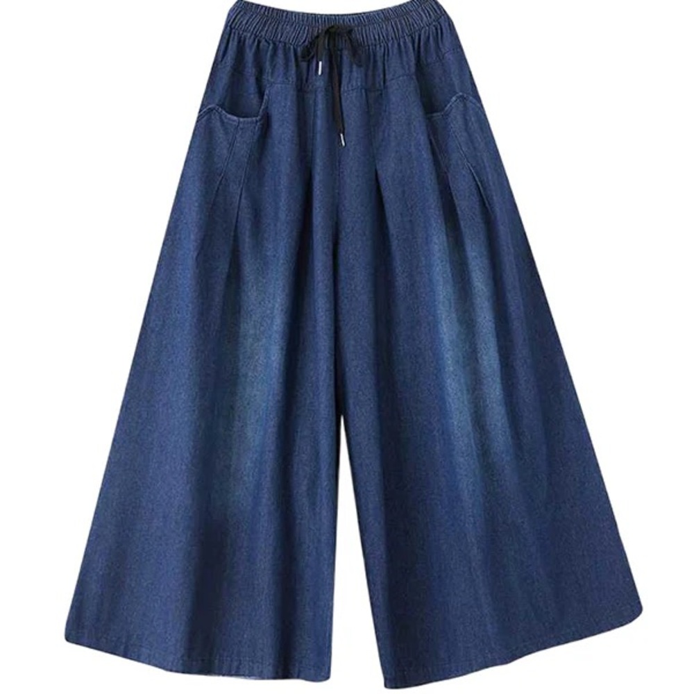 NWT 3XL Dark Denim Wide Leg Jeans